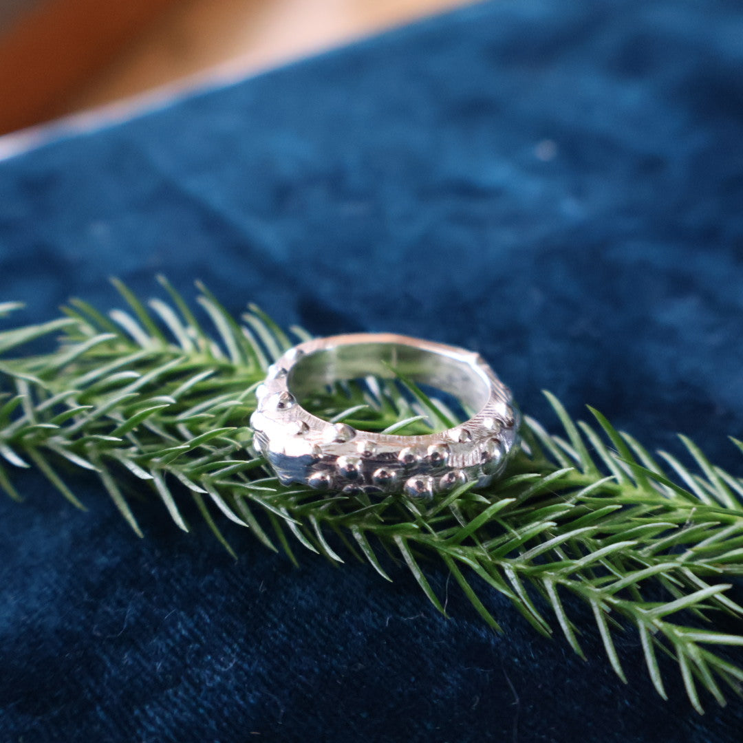 Wax carved ring, size 8