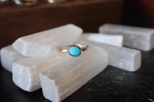 Turquoise stacking ring size 8