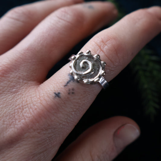 Spiral ring, size 6.5