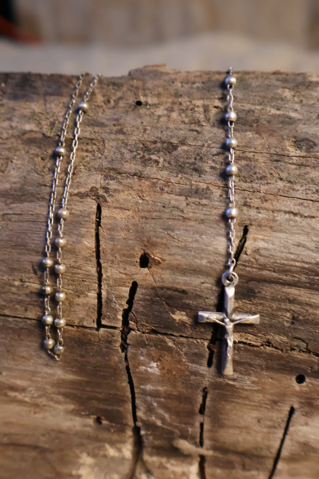 Vintage Sterling Silver Rosary