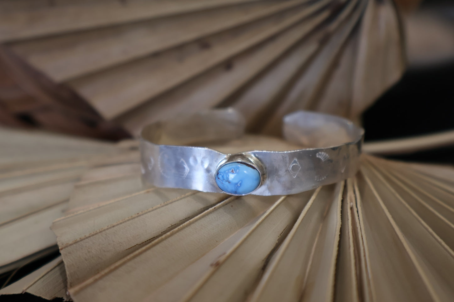 Turquoise Free Form Cuff