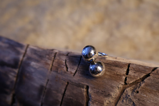 Vintage ball ring, size 7