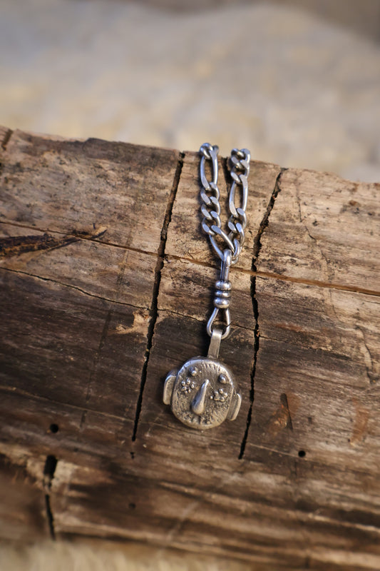 Flower Devil on 16inch Figaro Chain