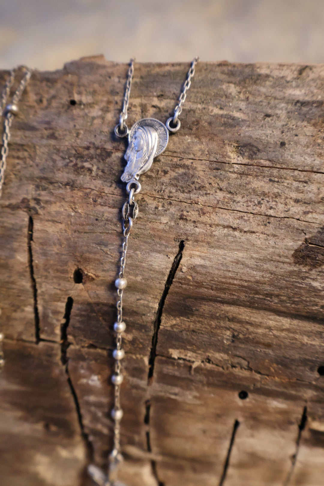 Vintage Sterling Silver Rosary