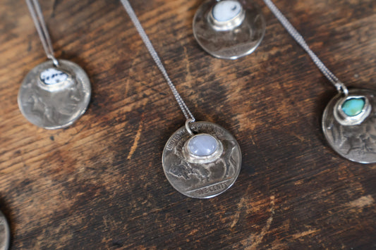 Moonstone Buffalo Nickel